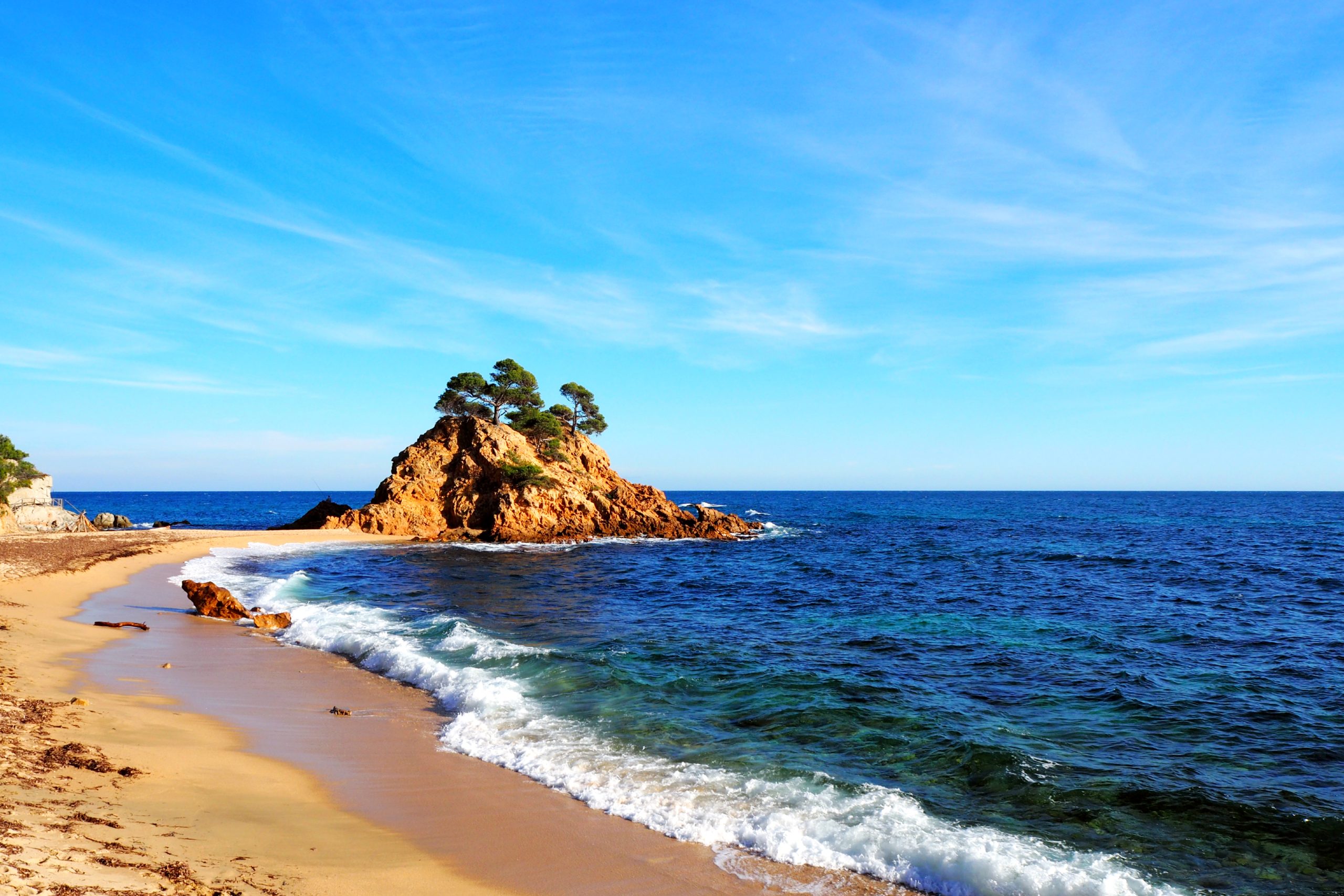 Vista panorámica de una playa